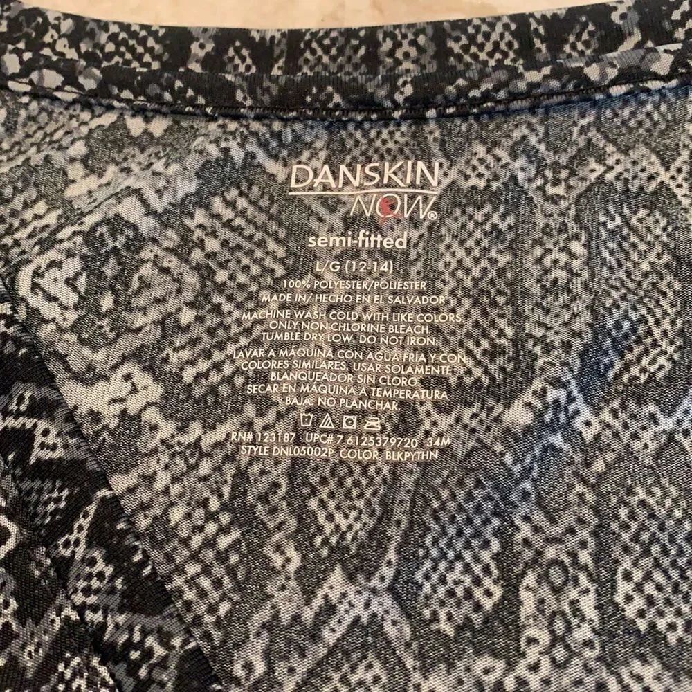 Danskin Snake Print Dri Fit Tee - Picture 3 of 4